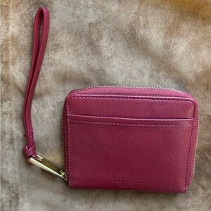 Margot New York Leather Zip Wallet/Wristlet